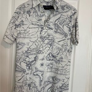 Ralph Lauren Men's Nautical Map Print Polo